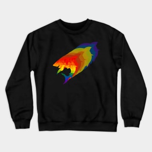 Rainbow Shark Crewneck Sweatshirt